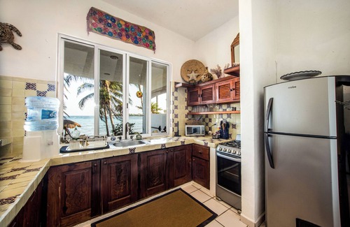 Akumal Condo | Caribbean sea front 2 BR 2 BA - Ground Floor- Large Pool -Seaweed-Free Beach
