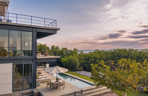 Placencia Villa | Casa Balam, A Stunning Waterfront Villa, w/Boat, 40ft Pool & Rooftop Bar