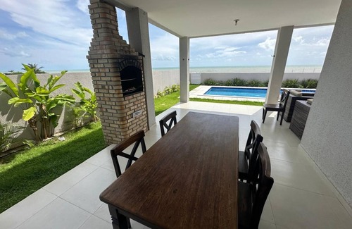 Touros House | Casa Beira Mar com Piscina, Churrasqueira - Praia de Touros - RN - Petfriendly