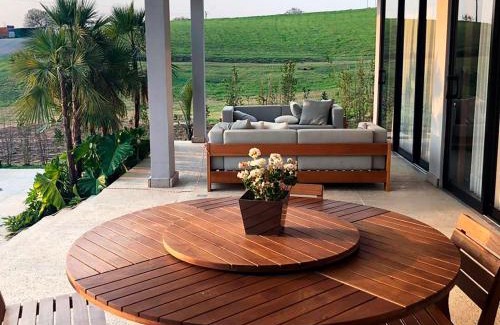 Itu House | Casa com piscina aquecida e churrasqueira em Itu