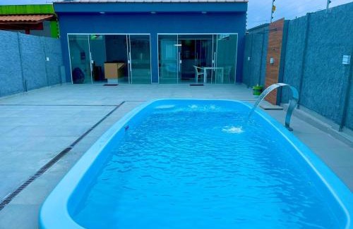 Jardim Mar e Ceu House | Casa com piscina e hidromassagem praia Enseada.