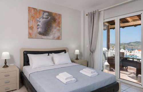 Agia Marina Apartment | Casa de philippe with unique Seaview 2' from beach