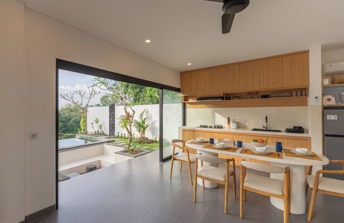 Buwit Villa | Casa de River 2BR Private Pool Villa near Nyanyi Beach with River & Jungle Views
