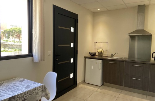 Corte Apartment | Casa ind'é noi: garden-level air-conditioned studio with parking space