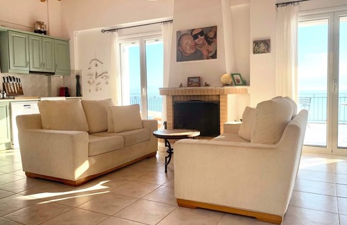 Aipeia House | Casa Kastellia Peloponnese Koroni Messinia, 1st sea line with pool! panoramic view