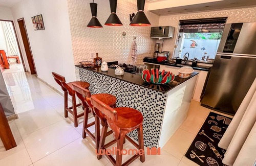 Caixa-Pregos House | Casa na Praia em Vera Cruz com Varanda Gourmet