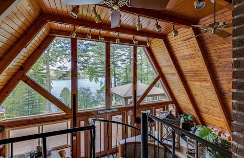 Cullowhee House | Cashiers, Lake Glenville, 3 Acres 500ft Private Beach & Dock, sleeps14,Mt View