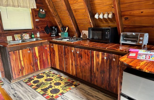 Eckerty Ski Chalet | Cedar A-Frame 4 Cabin located on Patoka Lake in Southern Indiana