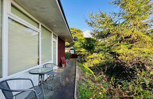 Bryn-crug Ski Chalet | Cedar Chalet in Snowdonia Wales. Stunning Woodland Views & Pool, Family & Pets