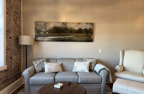 Hickman Apartment | Centerville's Charming Town Square, Cozy Apartment in unique Historic Building