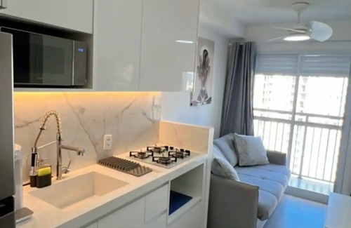 Panamby Apartment | Chácara Santo Antônio 1 Dormitório com Sacada