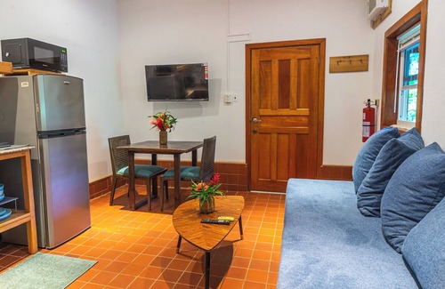 Carenero Island Apartment | Charming 1BR/1BA Garden Apartment w/AC & Jungle views near top surf spots.