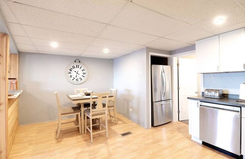 Ingleside Apartment | Chain O' Lakes Beach Penthouse Sunset View and Boat Dock