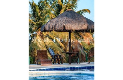 Rio do Fogo Ski Chalet | Chalé frente mar e frente piscina Zumbi-RN