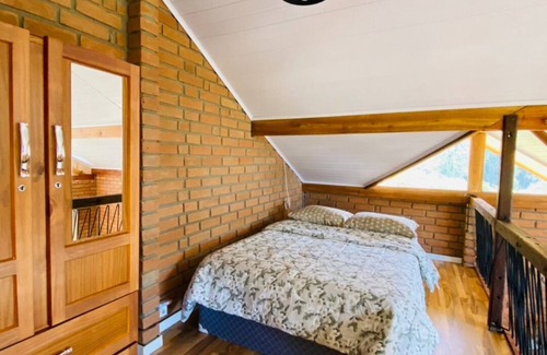 Sapucai-Mirim Ski Chalet | Chalé Jacarandá - Hidro, Lareira, Natureza e Mais