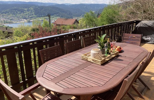 Gerardmer Ski Chalet | Chalet coteau des Xettes lake and slopes view with sauna