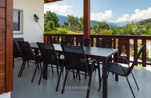 Lens Ski Chalet | Chalet des Alpes - Sunset View - Crans-Montana