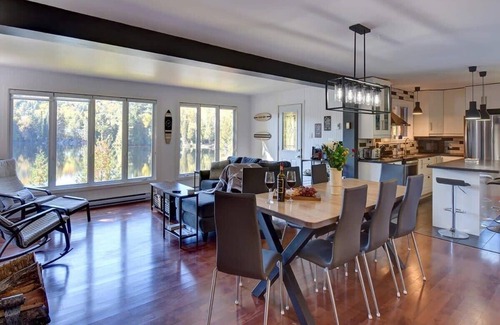 Nominingue Ski Chalet | Chalet des Becassines - Waterfront & Spa