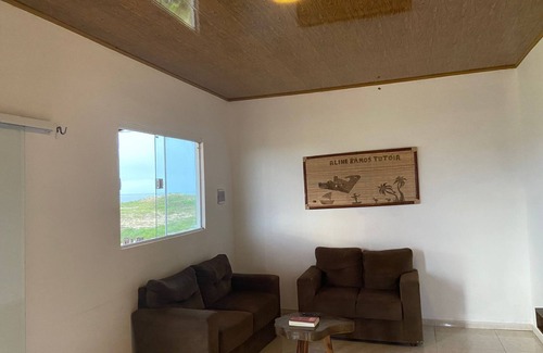 Tutoia Ski Chalet | Chalet facing the sea, with TV, internet and air conditioning.