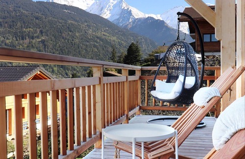 Saint-Gervais-les-Bains Ski Chalet | Chalet 12 pers Modern & Cozy - view of Mont-Blanc - jacuzzi & sauna