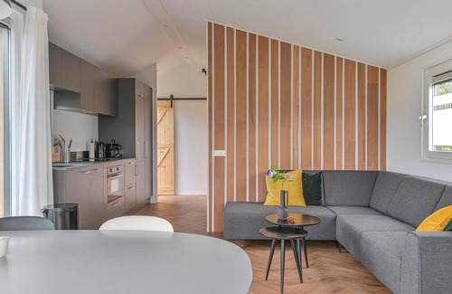 Hoogersmilde Ski Chalet | Chalet in Dutch Park with Garden and Terrace