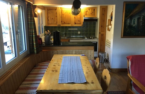 St. Niklaus Ski Chalet | Chalet in Grächen, on Sunday. Plateau, unspoilt location, all active Sun