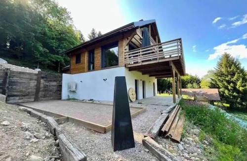 Gerbepal Ski Chalet | CHALET LES 2 MARMOTTES Classified * with Nordic bath and pétanque court