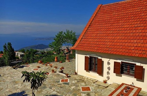 Portaria Ski Chalet | Chalet Orfeas -Portaria | magic View, Garden 1000m2 , jacuzzi