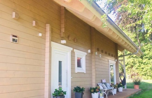 Potsdam Nord Apartment | Chalet Rotbuche, Ferienhaus 120 qm, 3 Schlafzimmer für Max. 6 Personen
