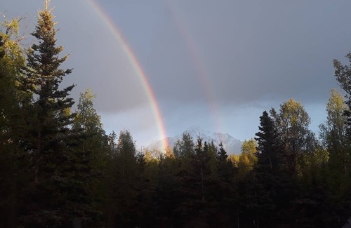 Palmer House | Chalet style home, Mountain views, 10 acres, hiking, glaciers, in Palmer Alaska.