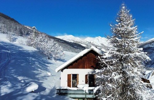 Allos Ski Chalet | Chalet summer-winter on the slopes of La Foux d'Allos, Mercantour view