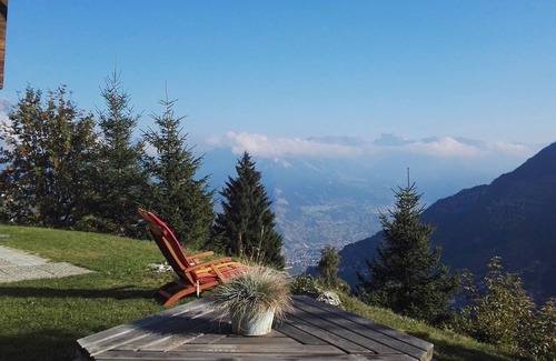 La Tzoumaz Ski Chalet | Chalet Tzoumaz 4 Vallées with breathtaking view