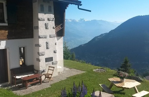 La Tzoumaz Ski Chalet | Chalet Tzoumaz 4 Vallées with breathtaking view