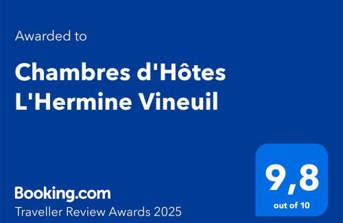Nouan-sur-Loire Bed & Breakfast | Chambres d'Hôtes L'Hermine Vineuil