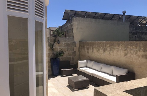 Xaghra House | Character farmhouse in Gozo with pool on roof terrace and fountain courtyard