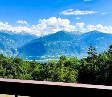 Randogne Apartment | Charmant appartement avec vue splendide