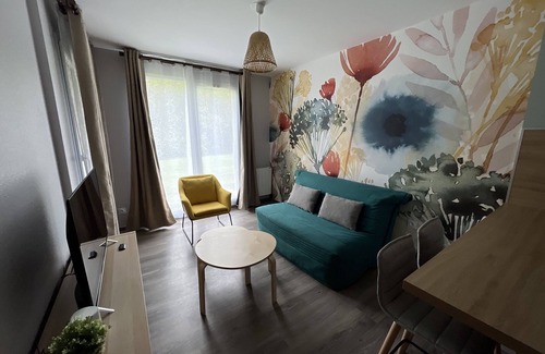 Equemauville Apartment | Charmant T2 près d’Honfleur avec jardin paisible