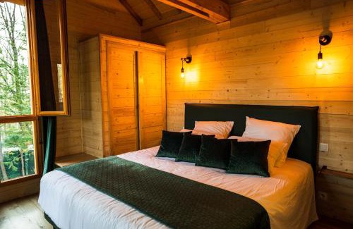 Boismorand Ski Chalet | Charmante Cabane dans les arbres avec jacuzzi et sauna