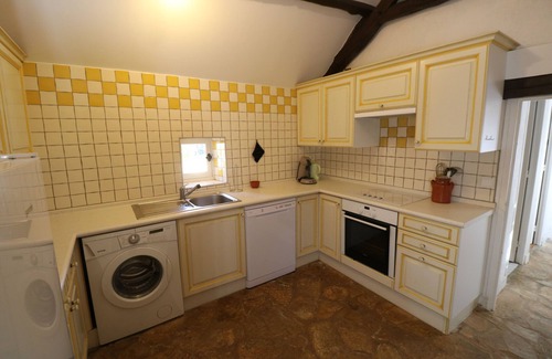 Saint-Laurent-la-Vallee Cottage | Charming stone house with shared, heated swimming pool and landscaped park