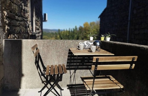Lablachere Apartment | Charming 1 bedroom apartment in stone house with swimming pool, air conditioning