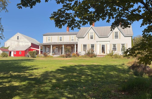 Oakland House | Charming 1840s farmhouse with donkeys, wood stove, fire pit, and full kitchen