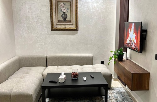 RACINE EXTENSION Apartment | Charming 2-bedroom apartment with WiFi, AC in the heart of Casablanca