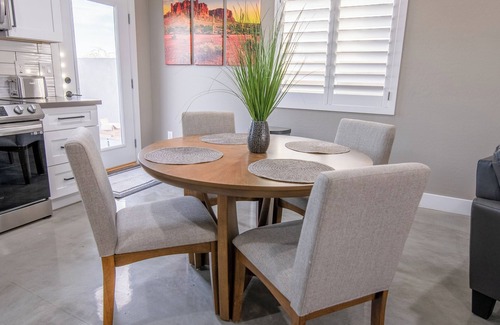 Buckeye House | Charming 2-bedroom casita, private backyard with grill, putting green,cornhole