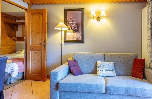 Aime Apartment | Charming apartment with balcony, pool & parking in Plagne Aime 2000