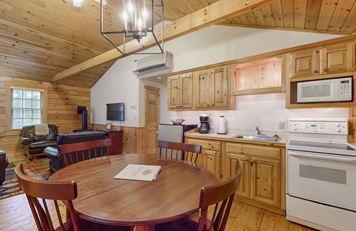 Northport Cabin | Charming cabin getaway with firepit, kitchen, WiFi & nature at your door