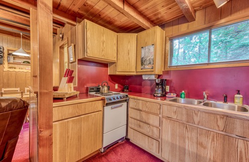Government Camp Cabin | Charming Dog-Friendly Cabin Close to the Ski Slopes and Town with Free WiFi