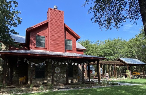 Decatur Other | Charming farmhouse in the woods-rustic barn, pool, tipis, trails and tree house!