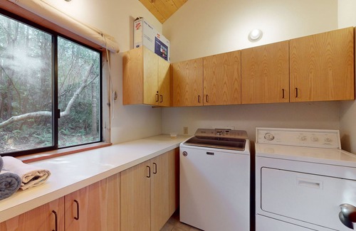 Sea Ranch House | Charming Forest Lodge with Private Hot Tub, Sauna, Fireplace, & Shared Pool