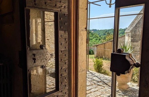 Beaulieu-sur-Sonnette Cottage | Charming Restored 15th-Century Priory with Modern Comfort, Fireplace, and Private Garden