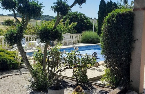 Aussac Apartment | Charming gite with private pool and panoramic view over the countryside
